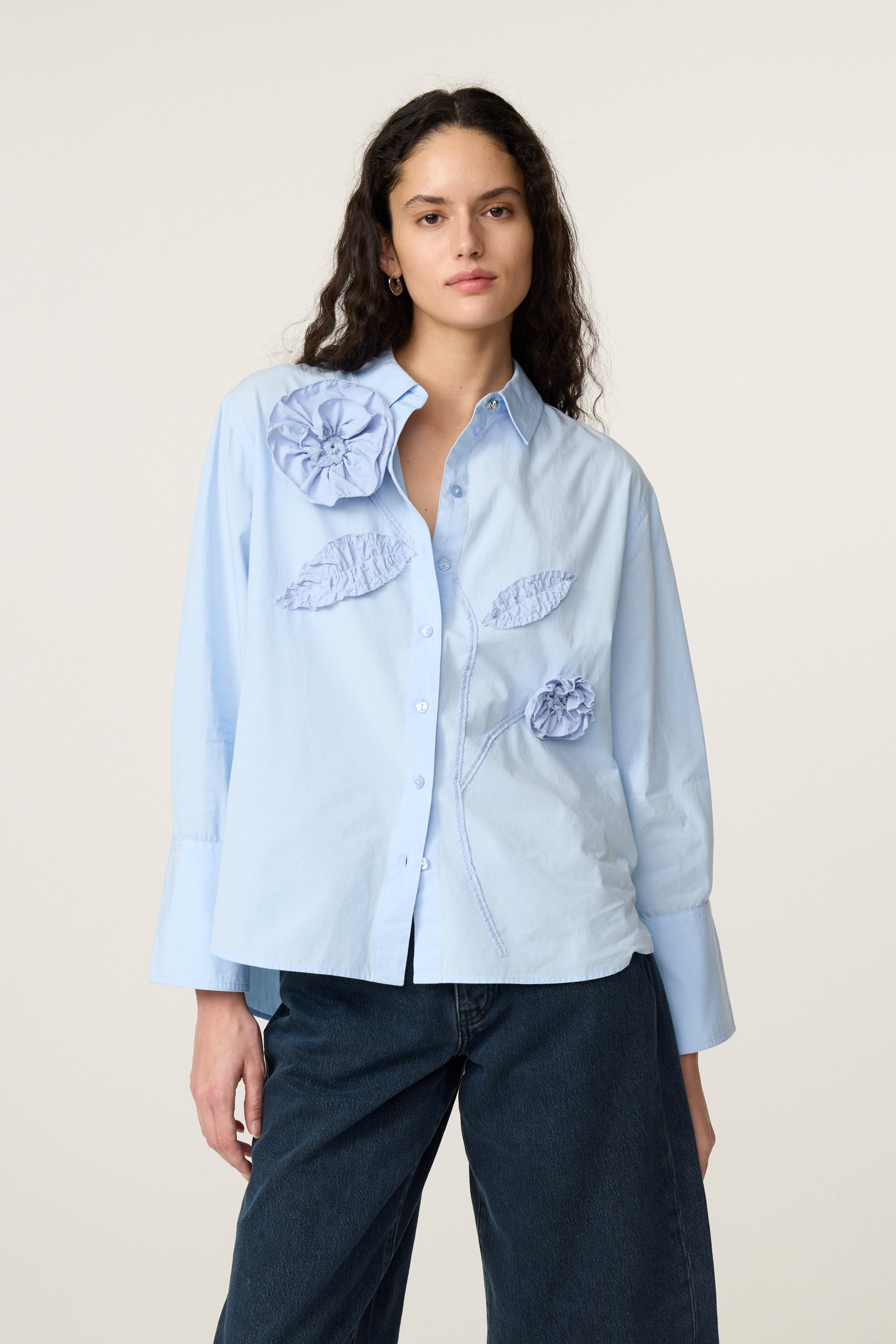 Alex blouse icy blue