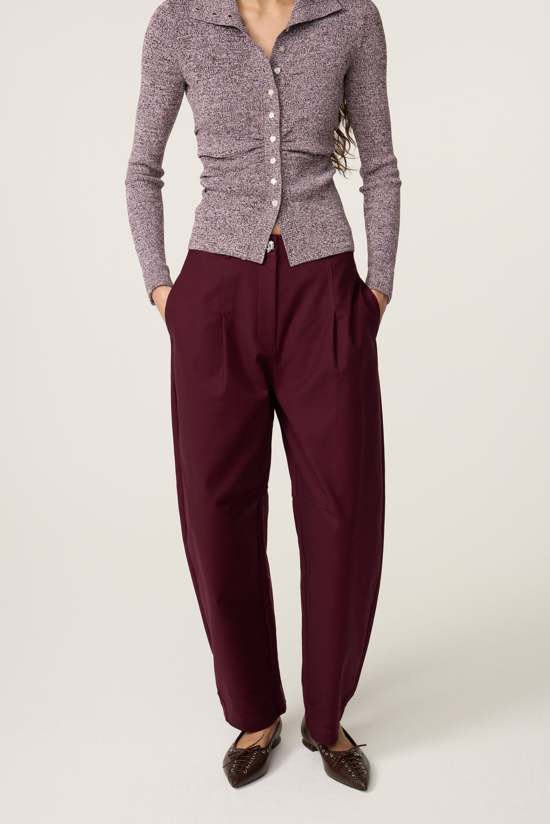 Pierrot trousers burgundy