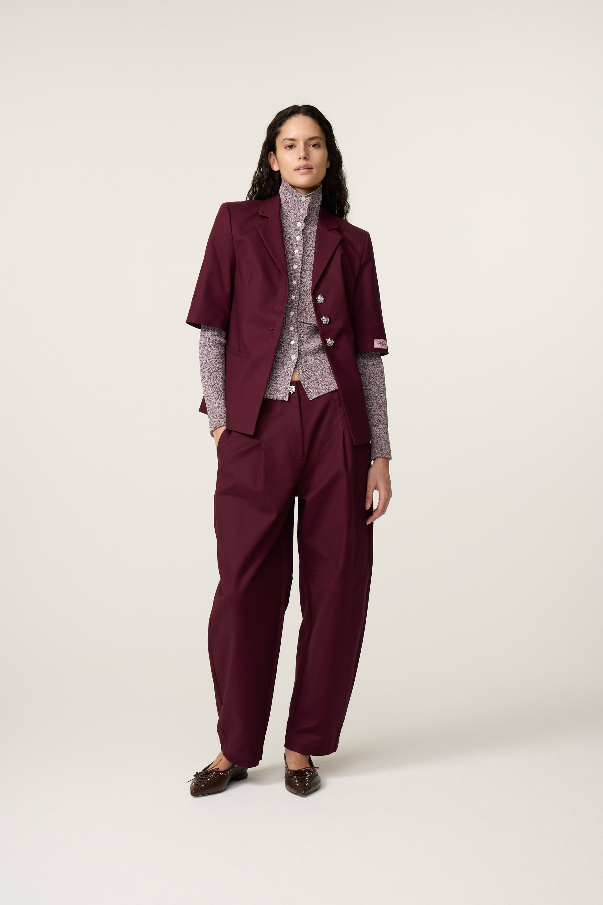 Pierrot trousers burgundy