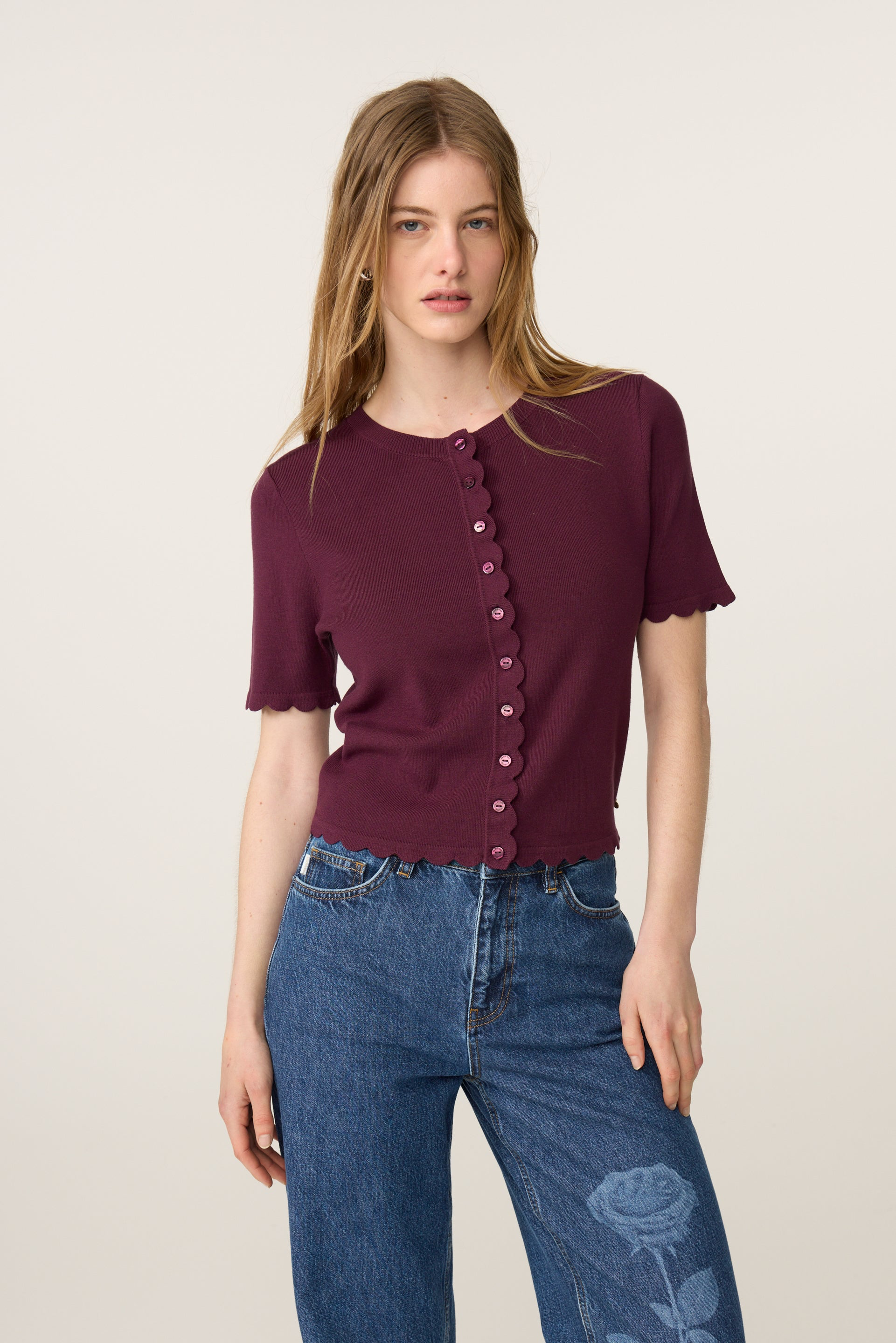 Scarlett short sleeve cardigan