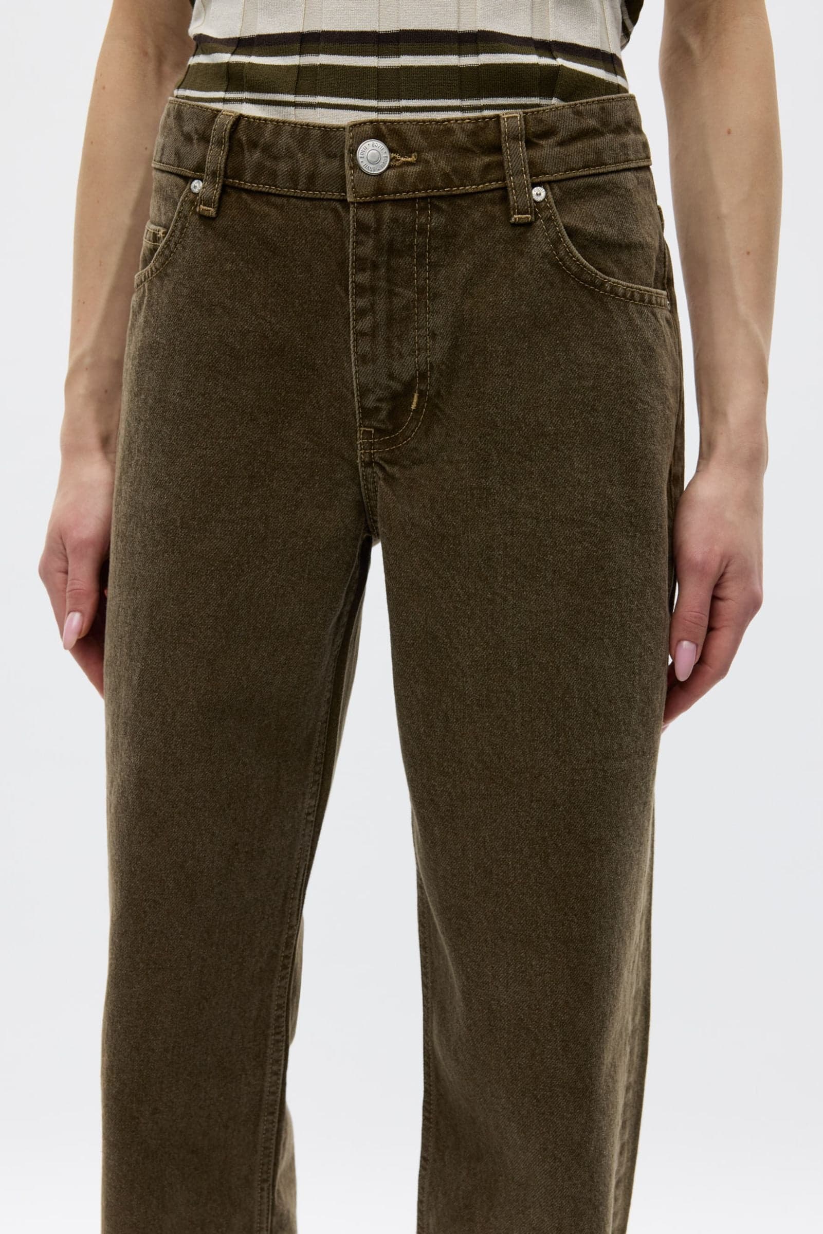 Enbonnie jeans faded olive