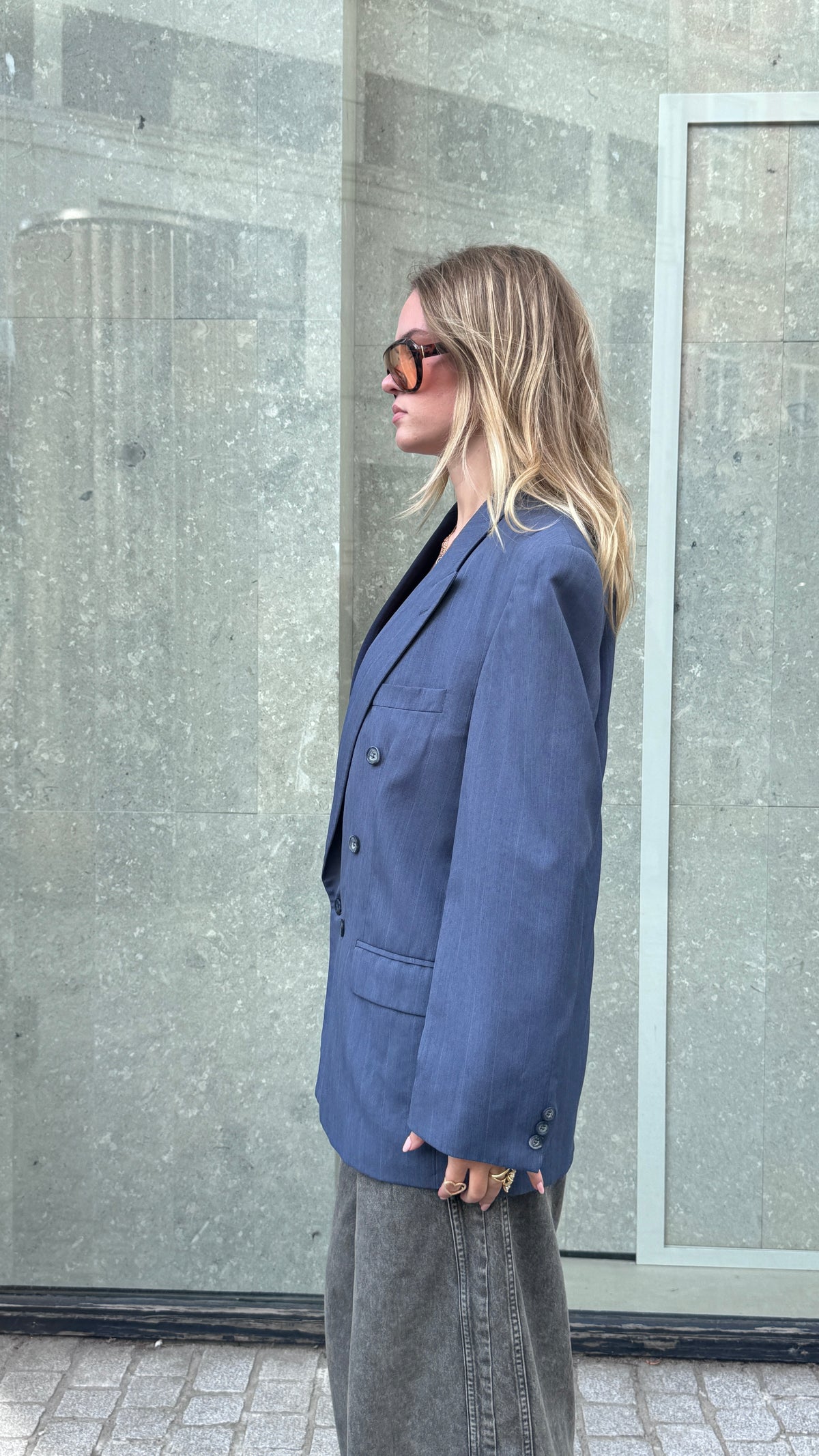 Twin Blazer Navy Blue M/L