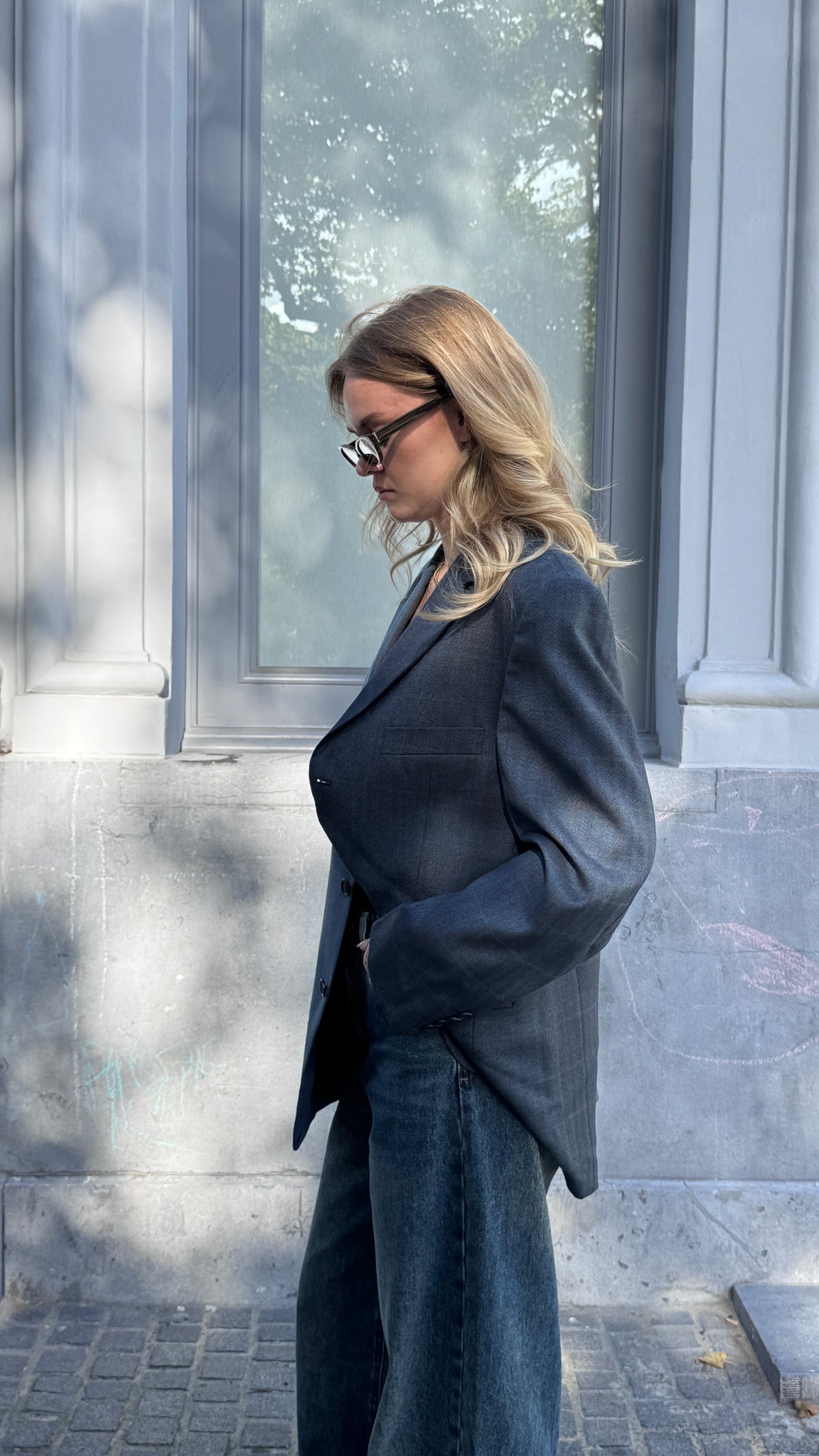 Twin Blazer Blue Grey M/L
