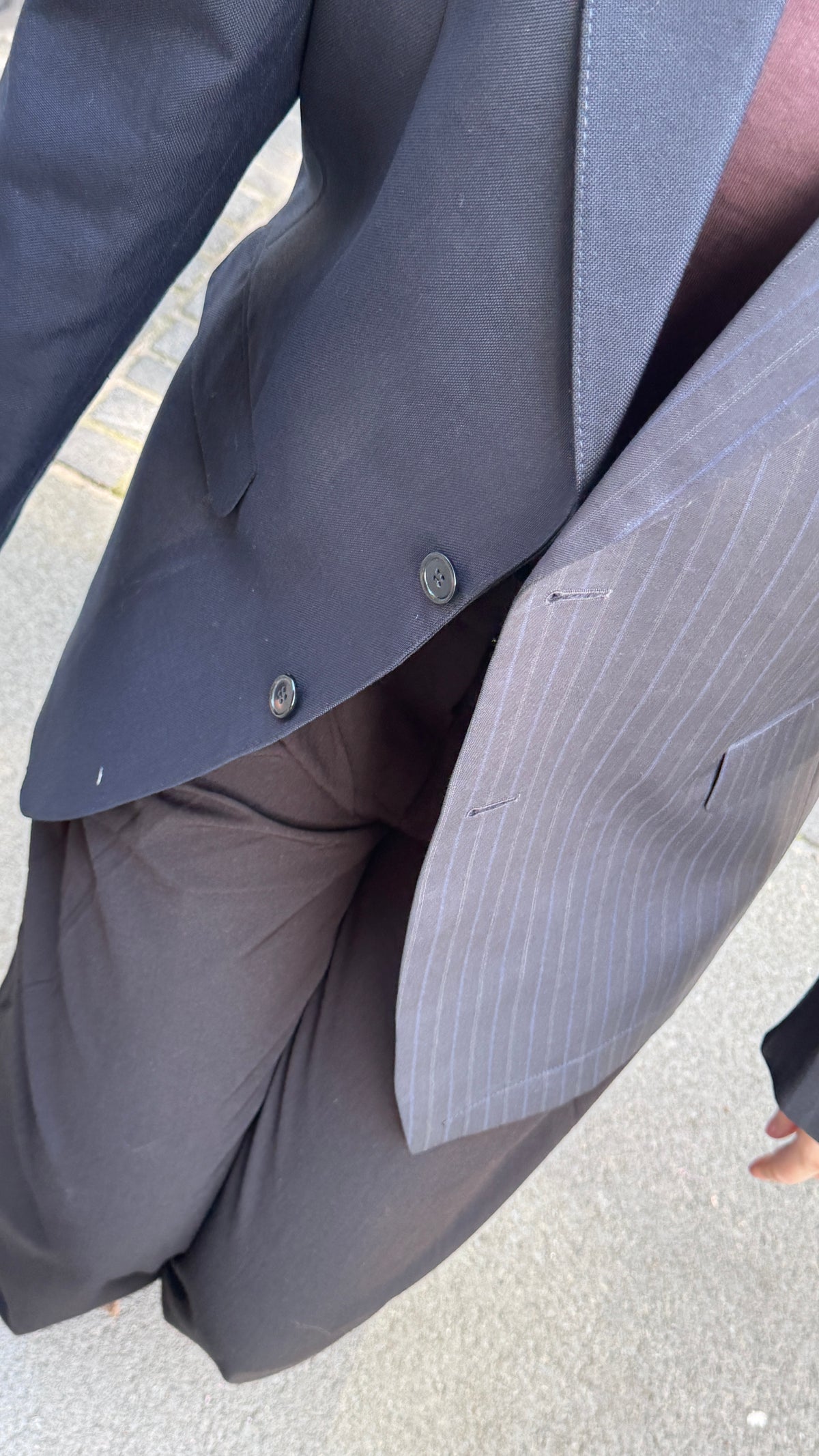 Twin Blazer Navy StripeS/M
