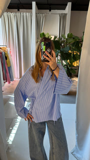 Joanna blouse blue stripes TU
