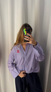 Penny shirt purple checks