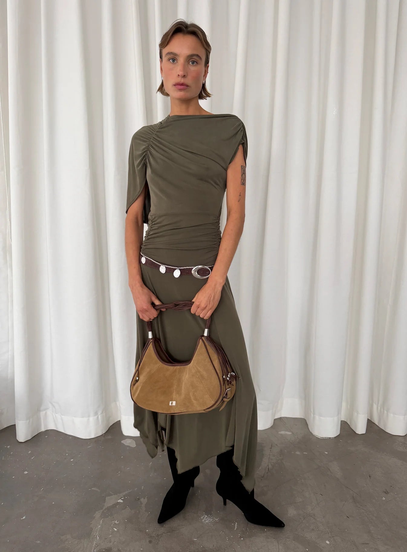 Izola khaki dress