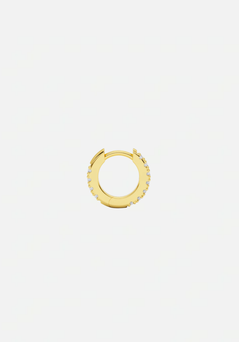Ivy xs diamond earring 11 mm gold
