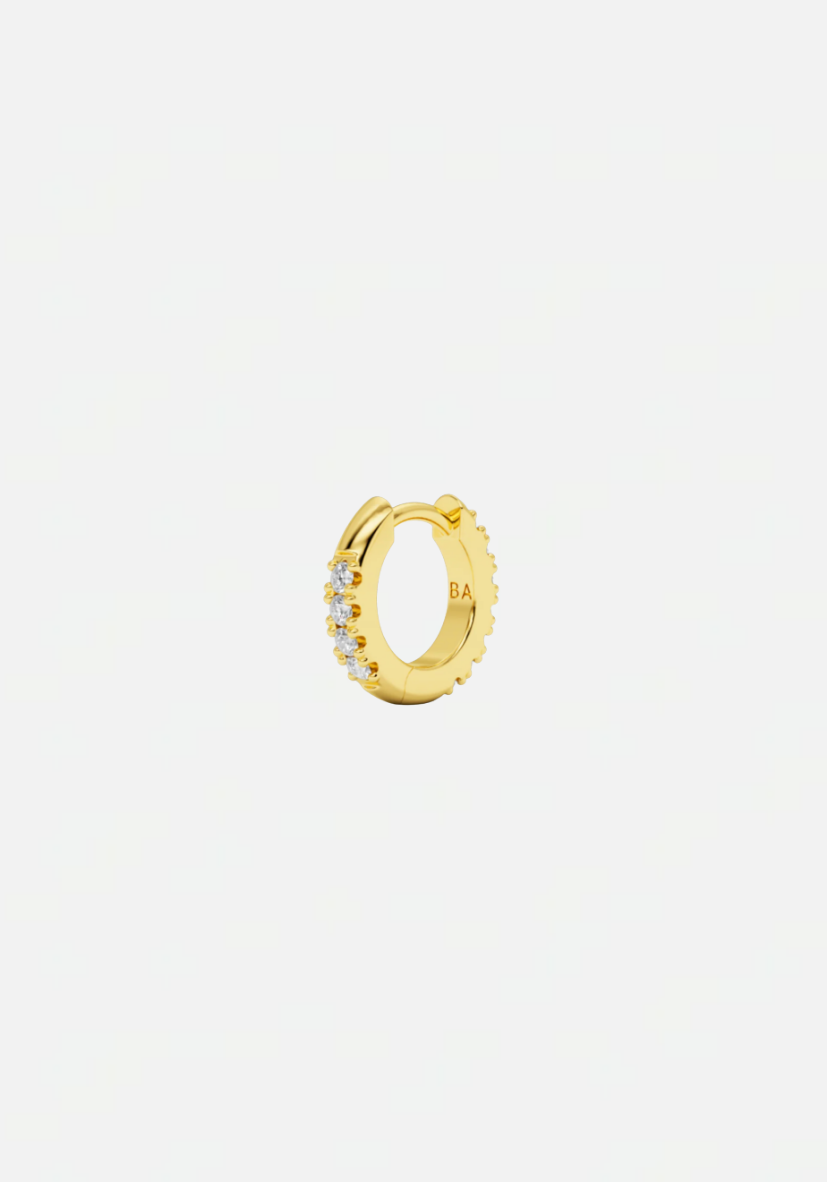 Ivy xs diamond earring 11 mm gold
