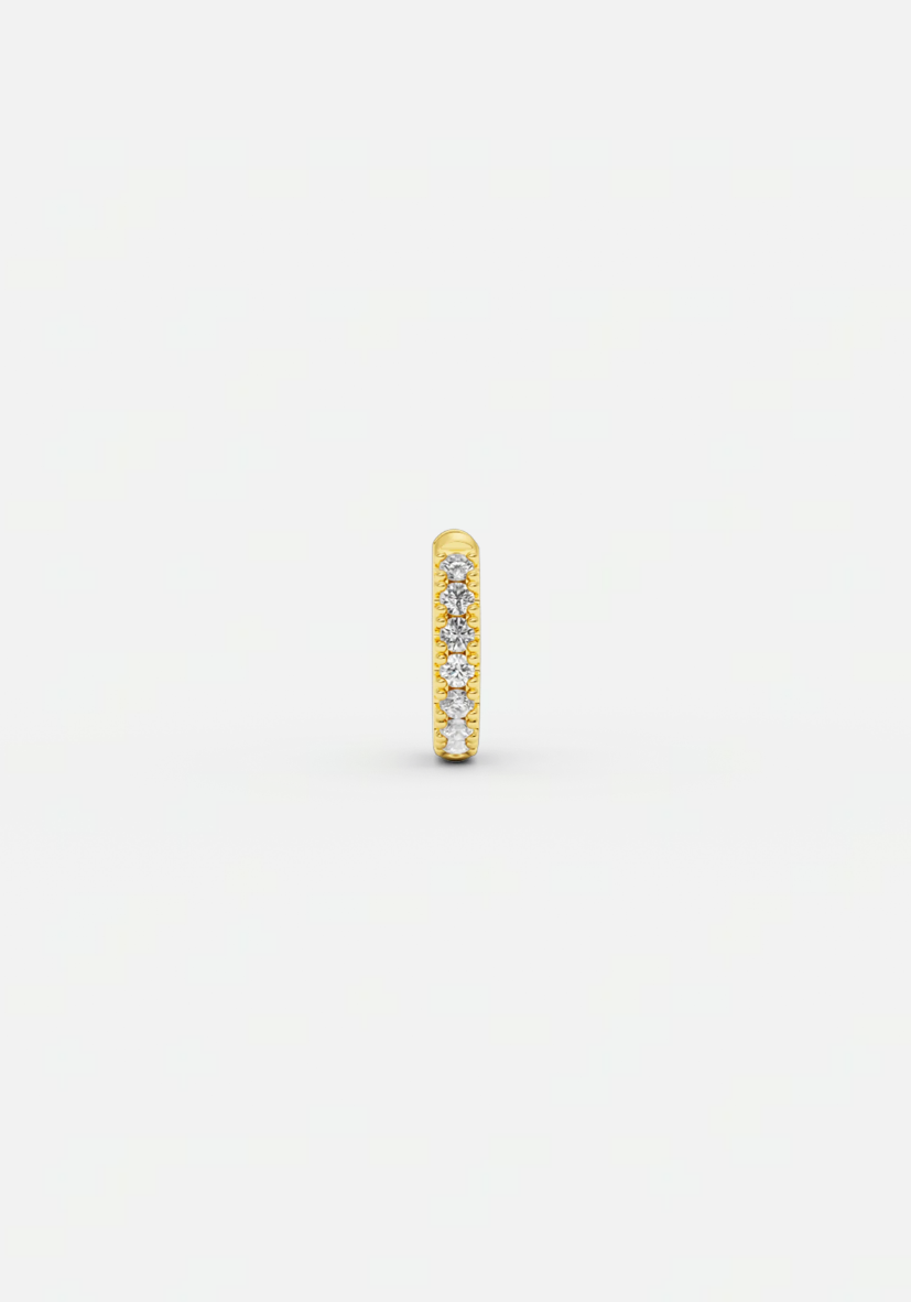 Ivy xs diamond earring 11 mm gold