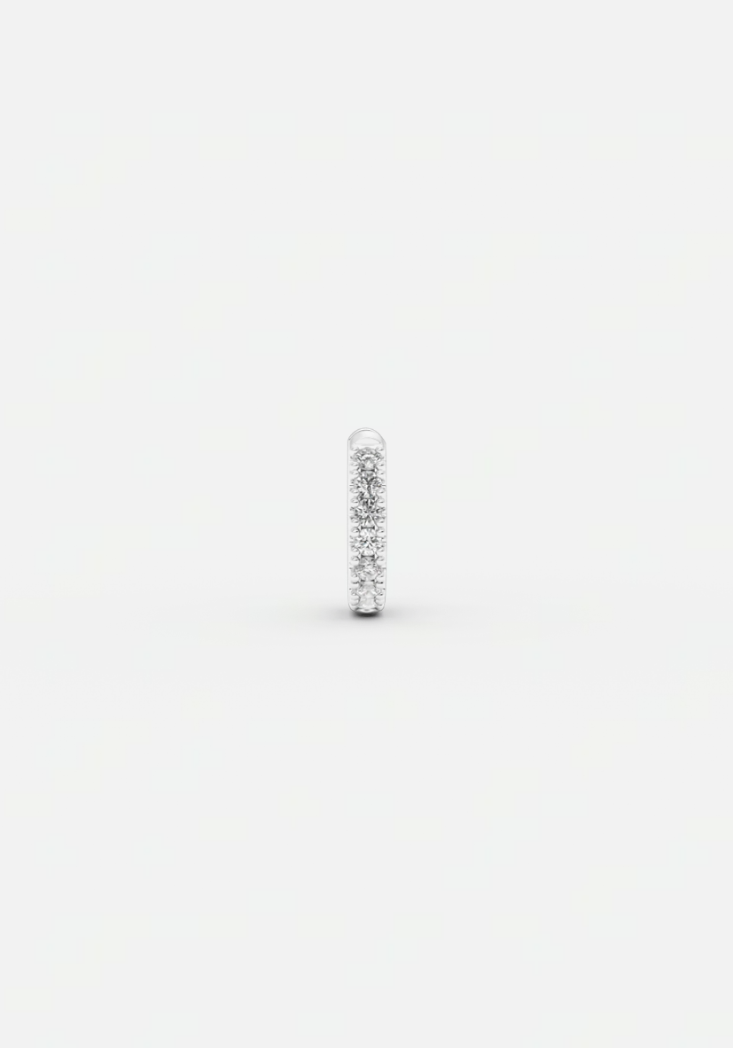 Ivy xs diamond earring 11 mm silver