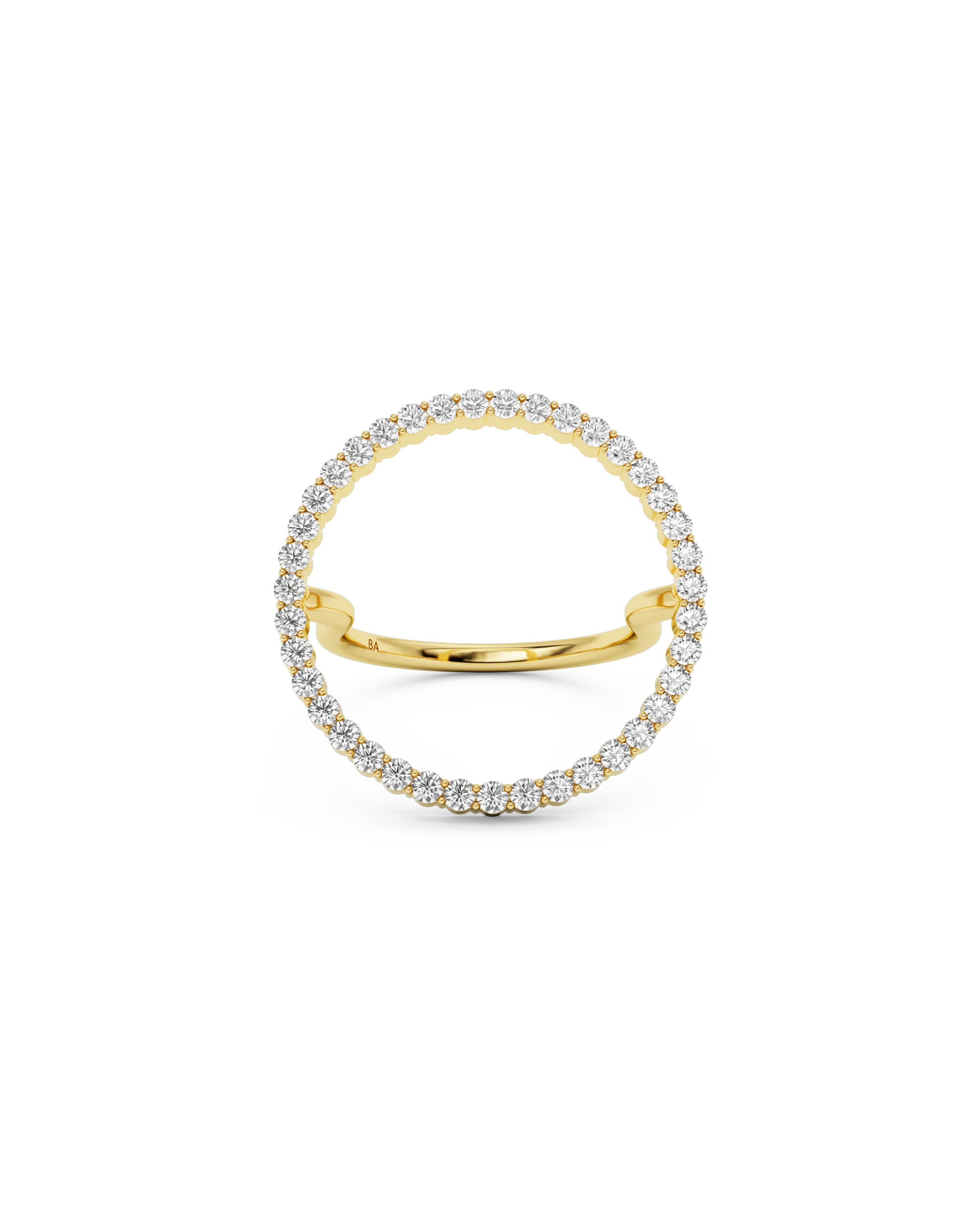 Jill Diamond Ring Gold Large