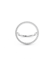 Jill Diamond Ring Silver Large