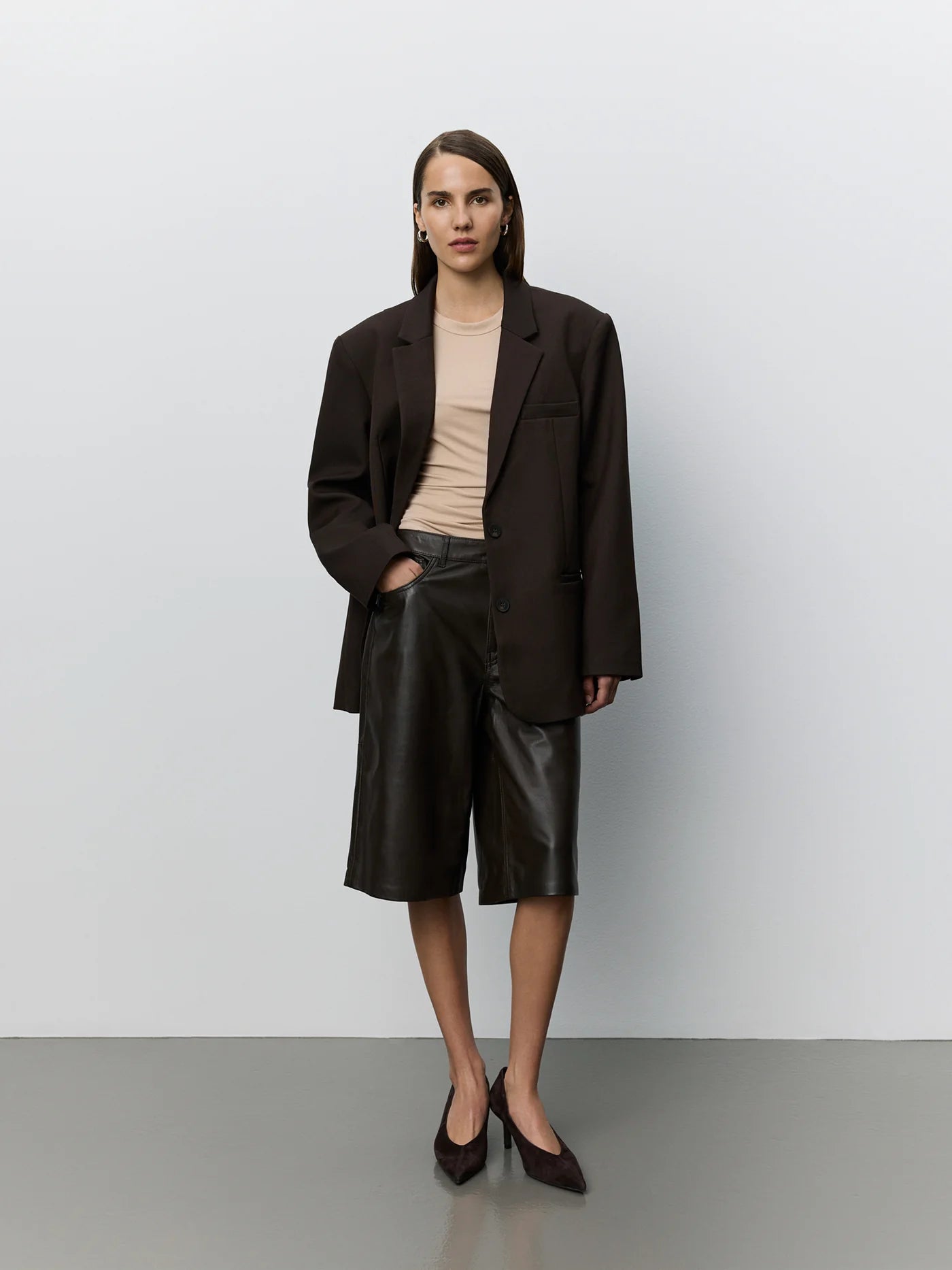Kaisw blazer dark brown