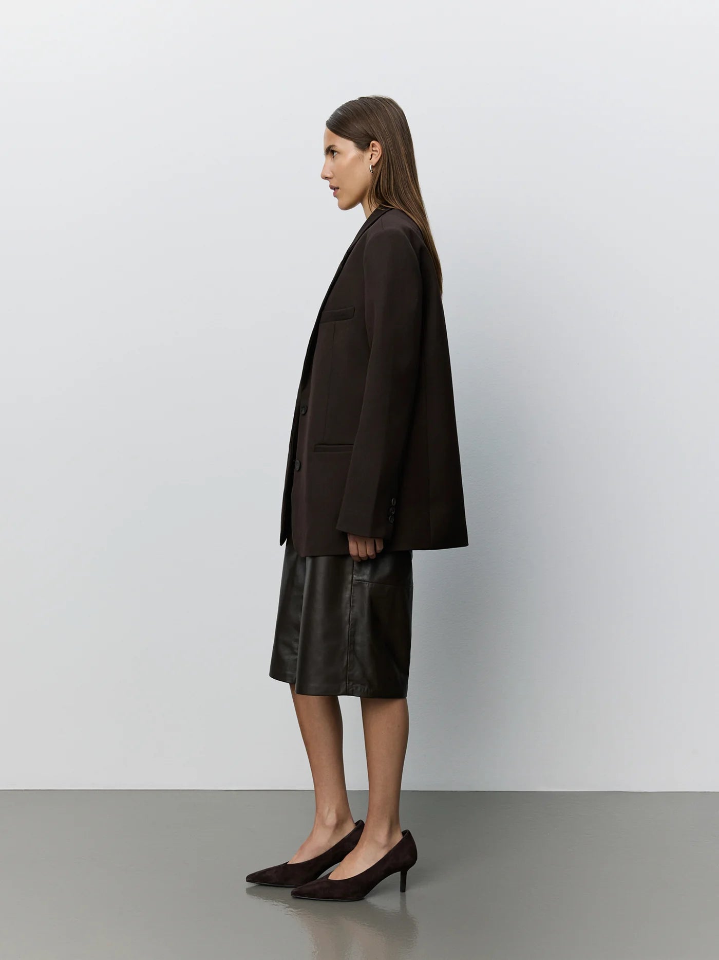 Kaisw blazer dark brown