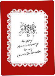 happy anniversary couple card