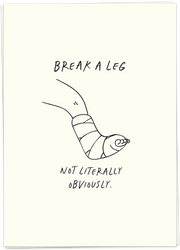 Break a leg card