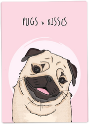 Pugs & kisses card