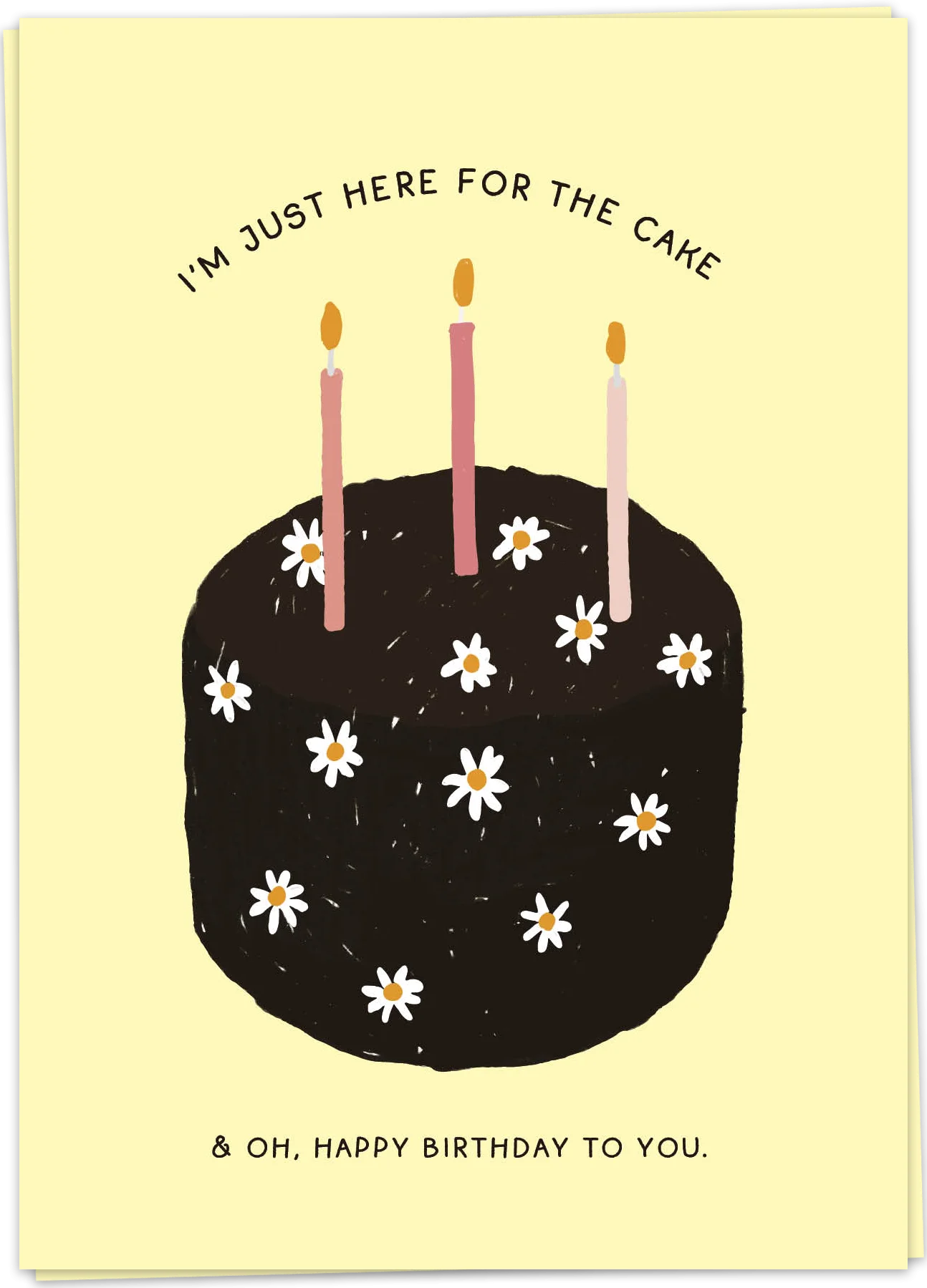 Here for cake card