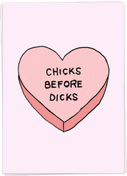 Chicks before card