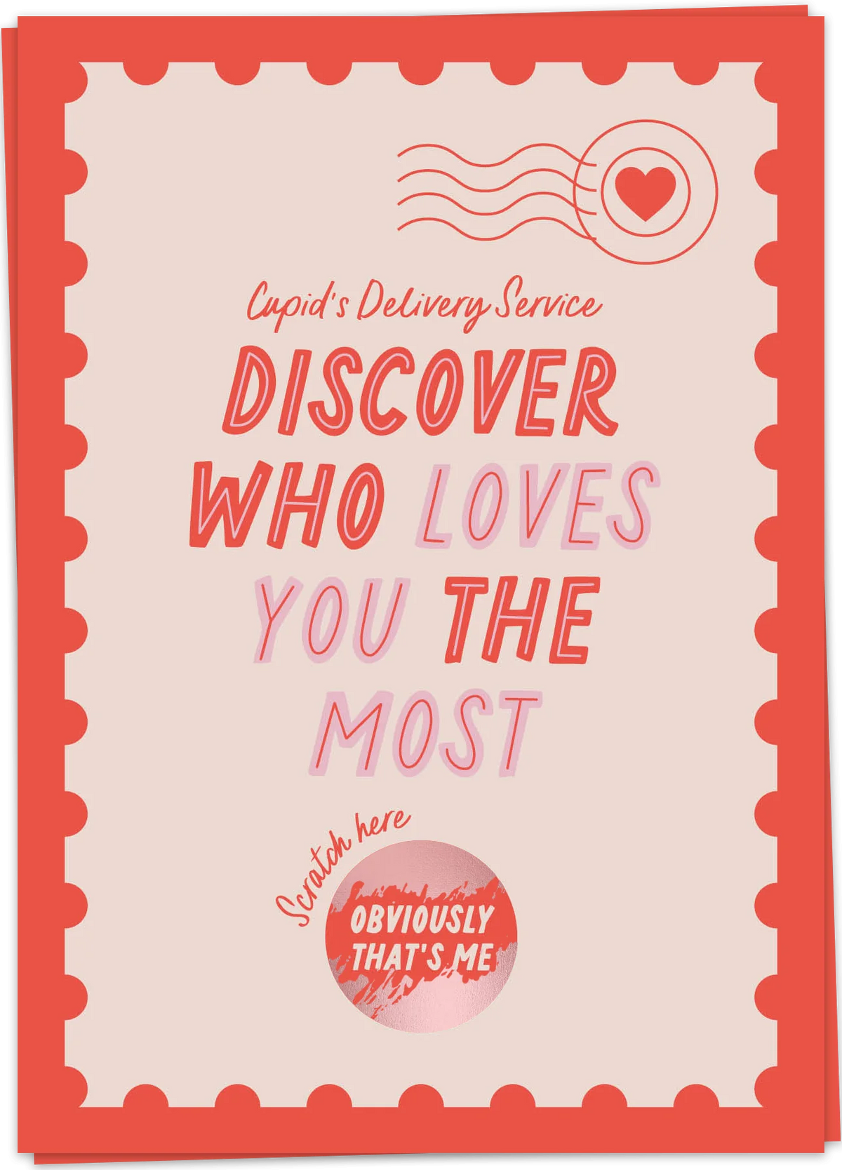 Discover who loves you more card