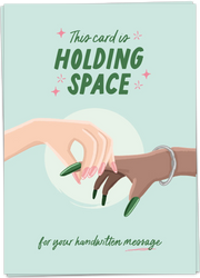 Holding space card