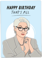 Happy birthday, that's all card