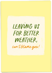 Rude you're leaving card