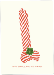 Christmas candle card