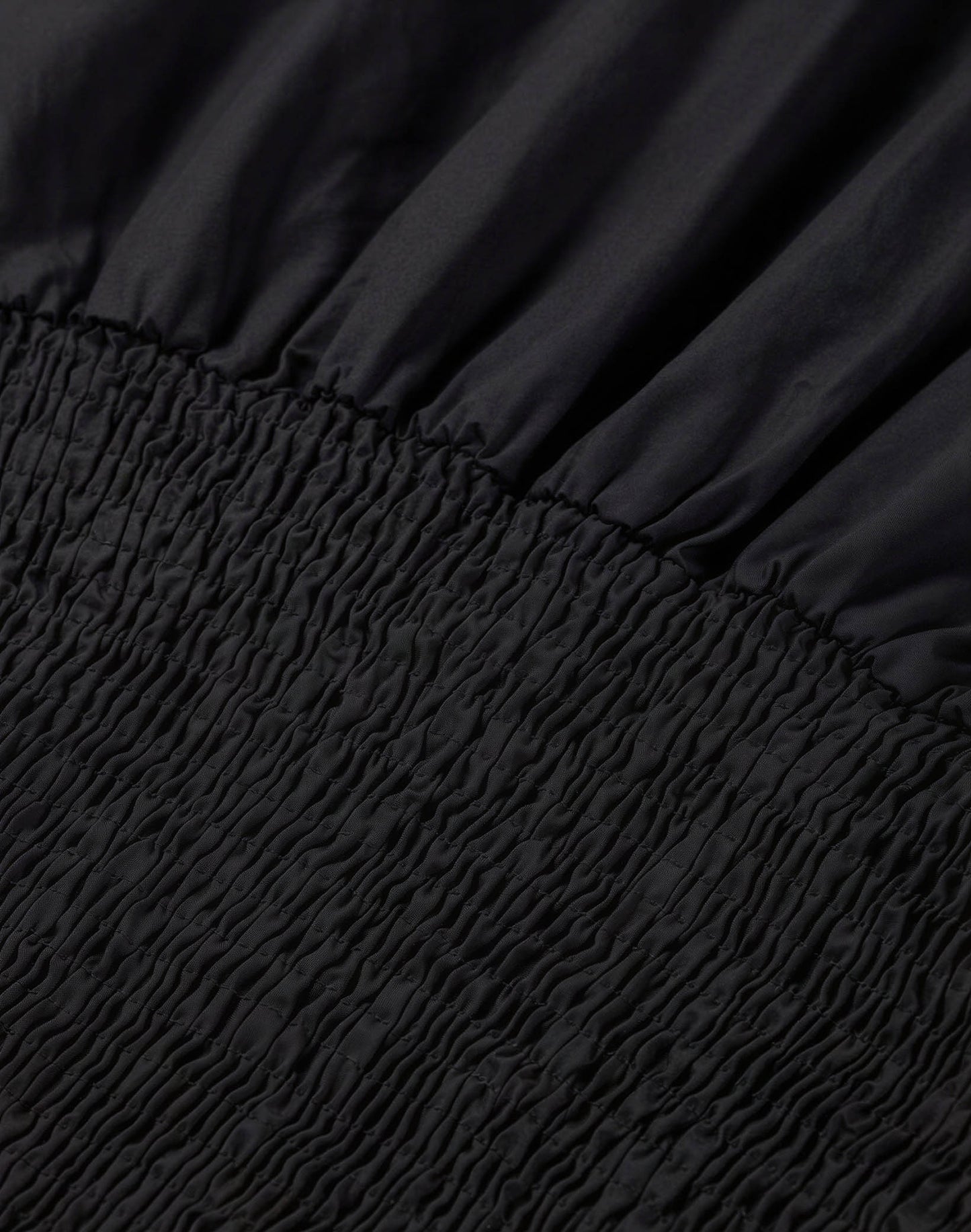 Kyla smocked blouse black