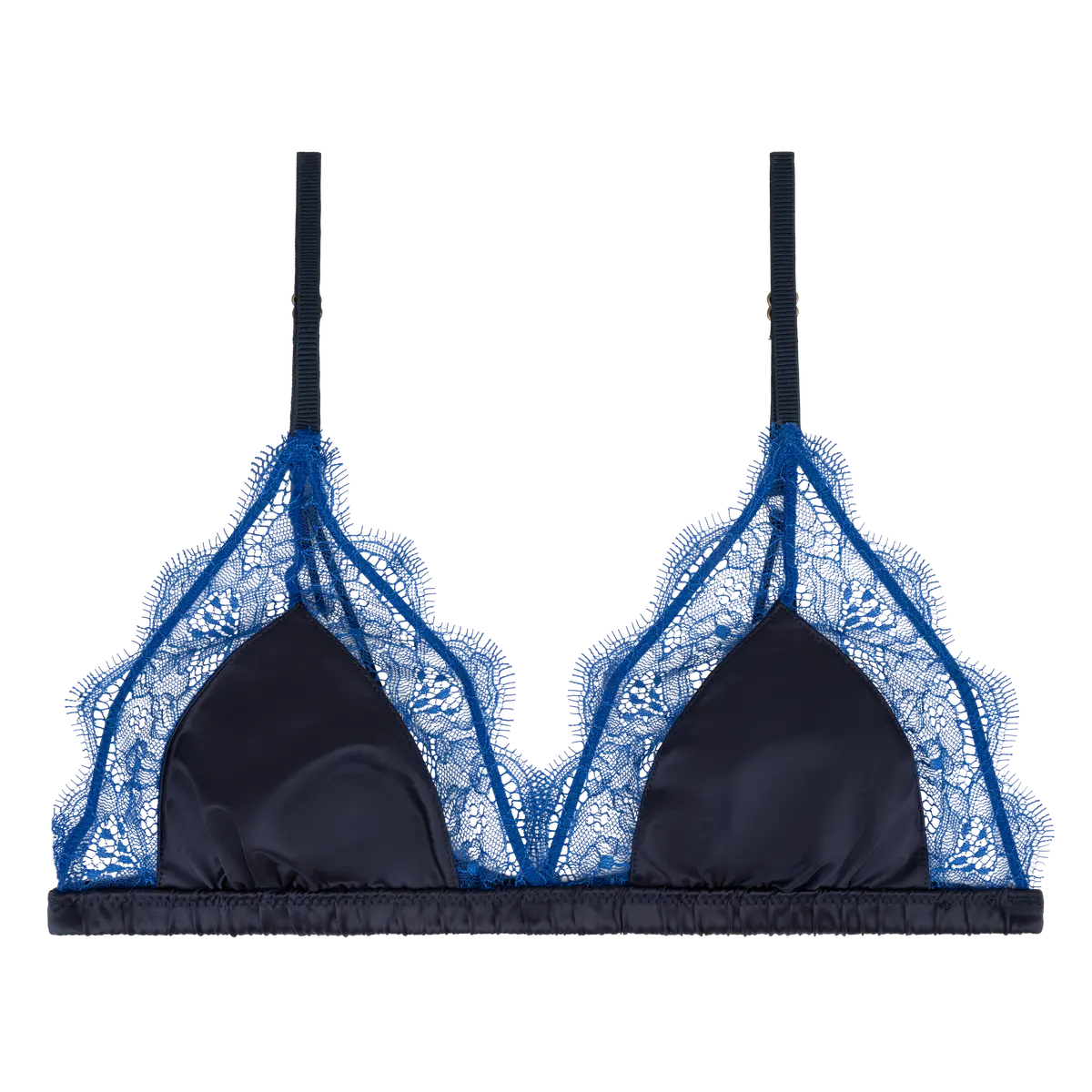 Love lace bralette blue