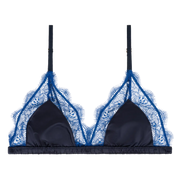 Love lace bralette blue