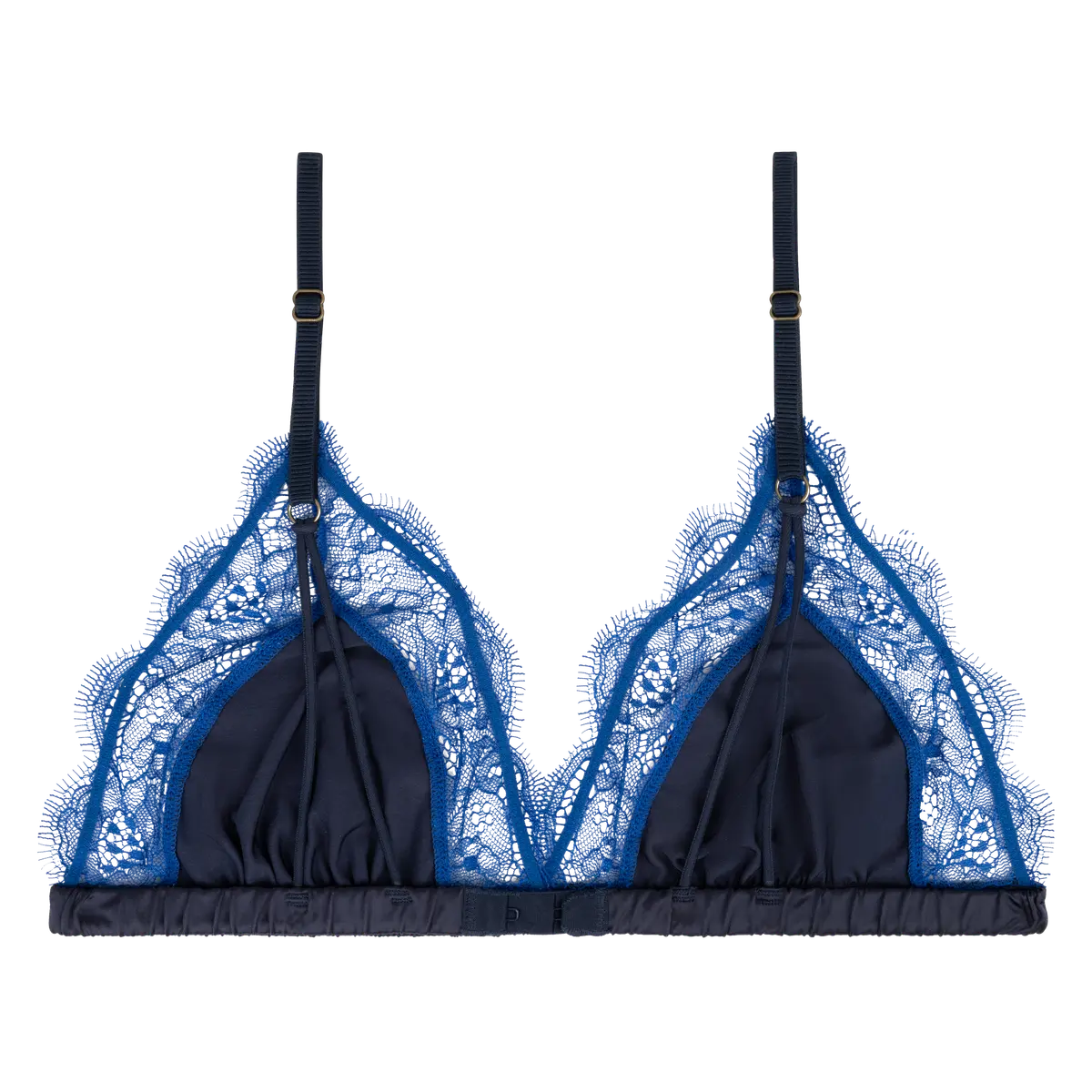 Love lace bralette blue