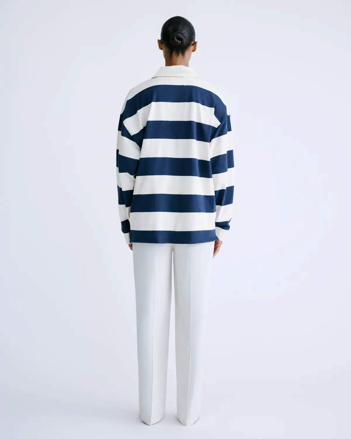 Paul striped polo navy creme