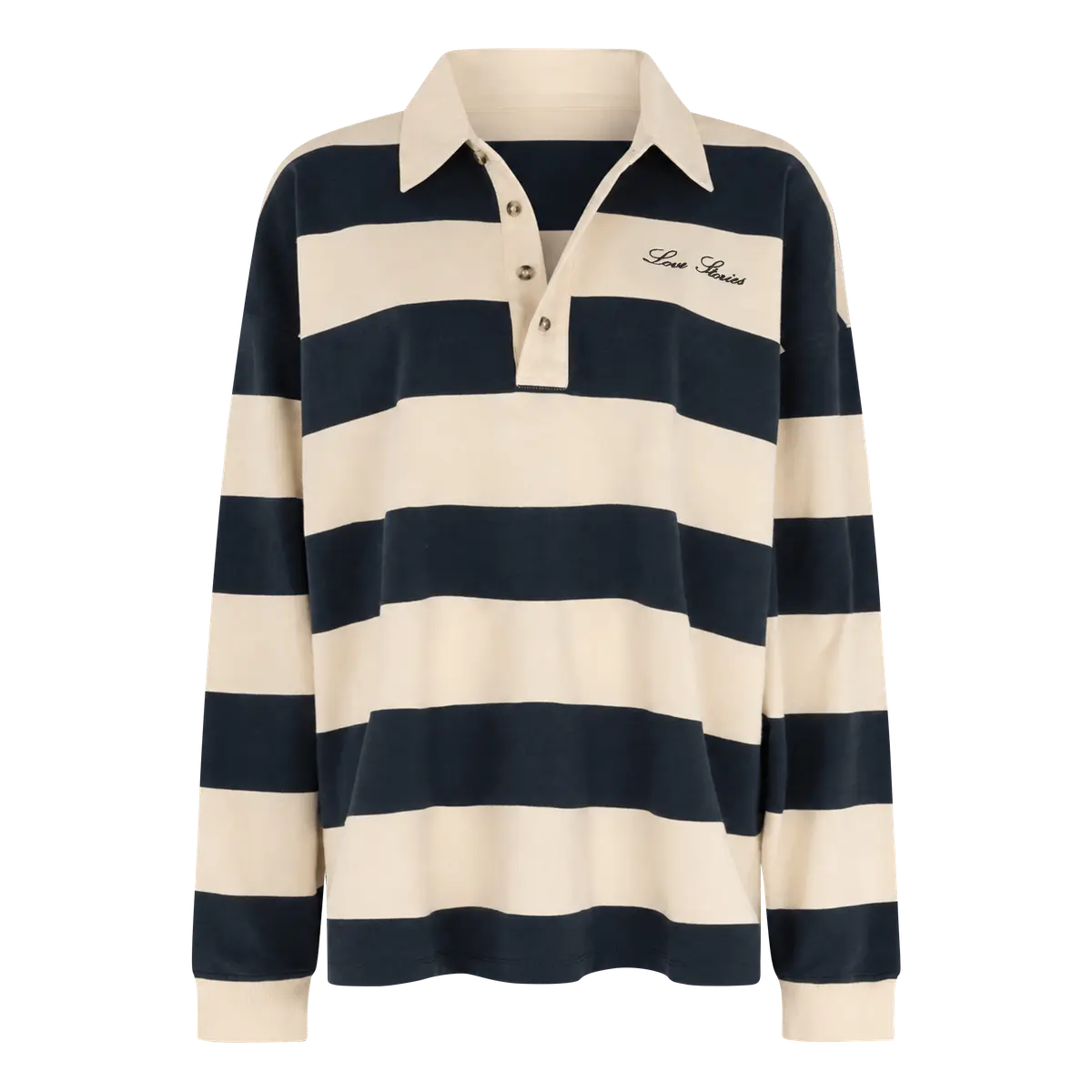Paul striped polo navy creme