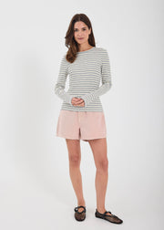 Lilah denim shorts pink