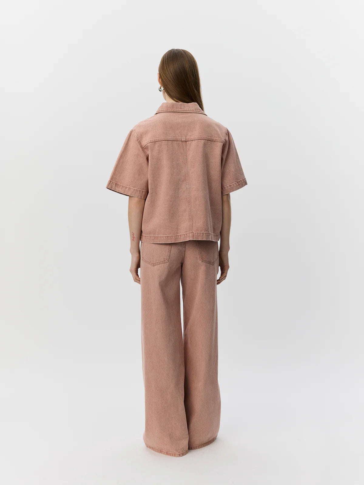 ManjaSW SS Denim Top Rose