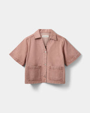ManjaSW SS Denim Top Rose