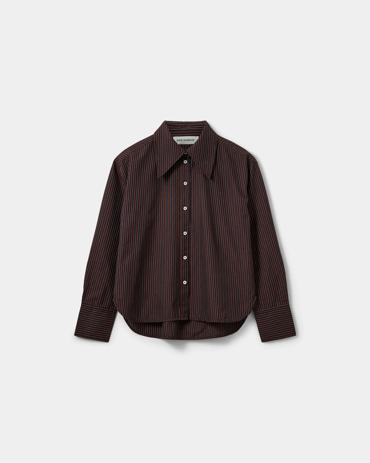 Mashasw striped shirt plum