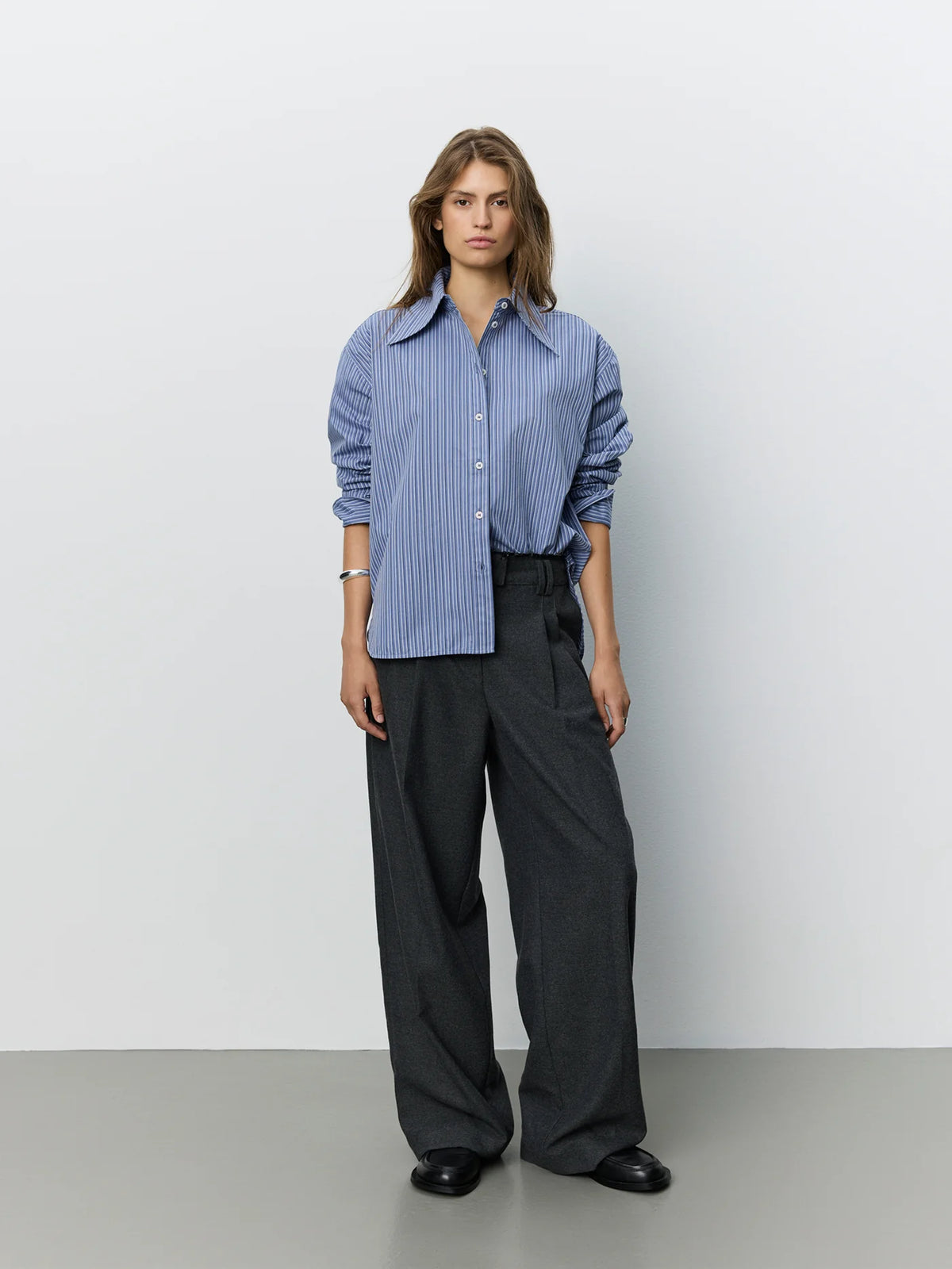 Mashaw striped shirt blue