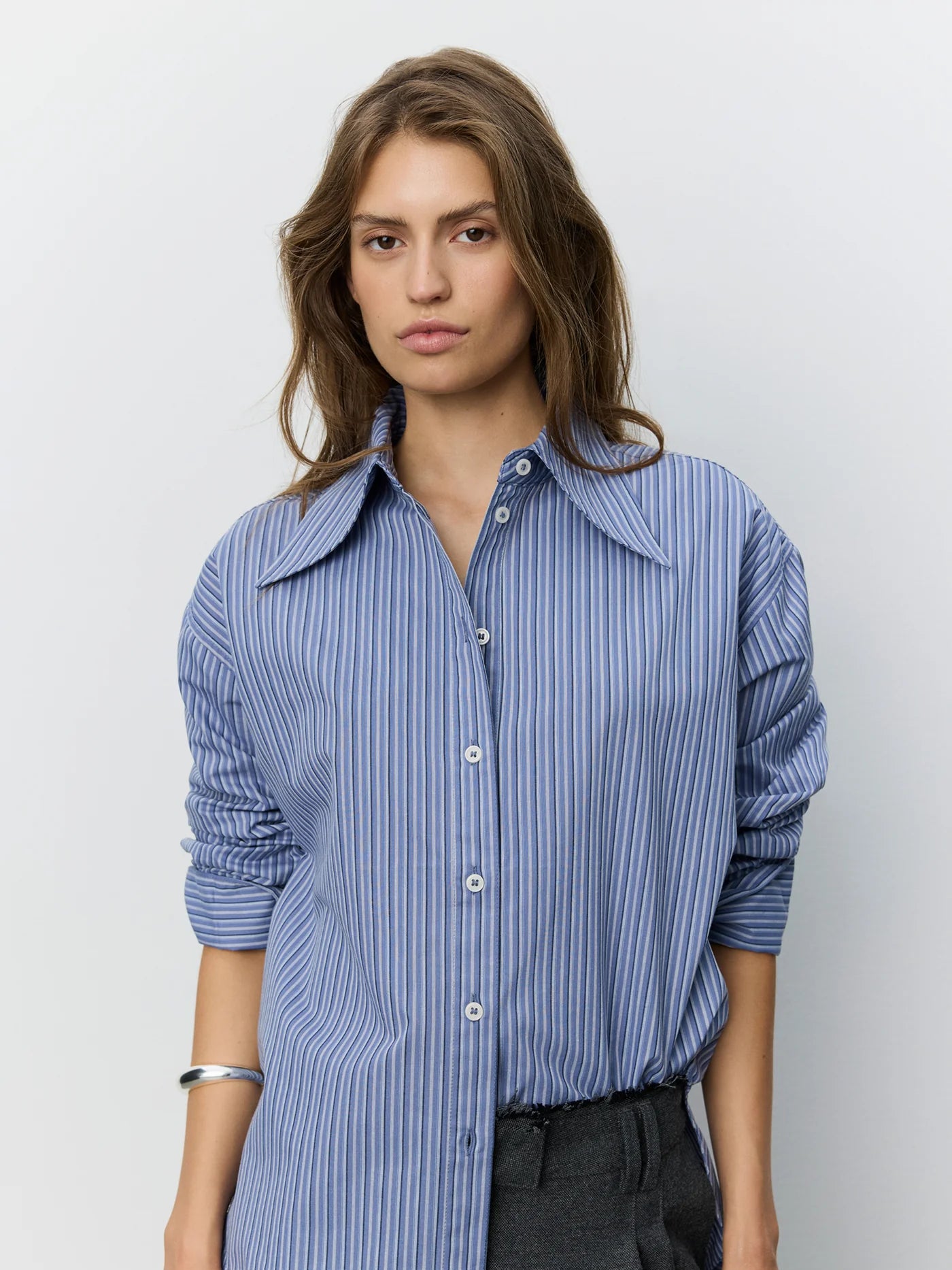 Mashaw striped shirt blue