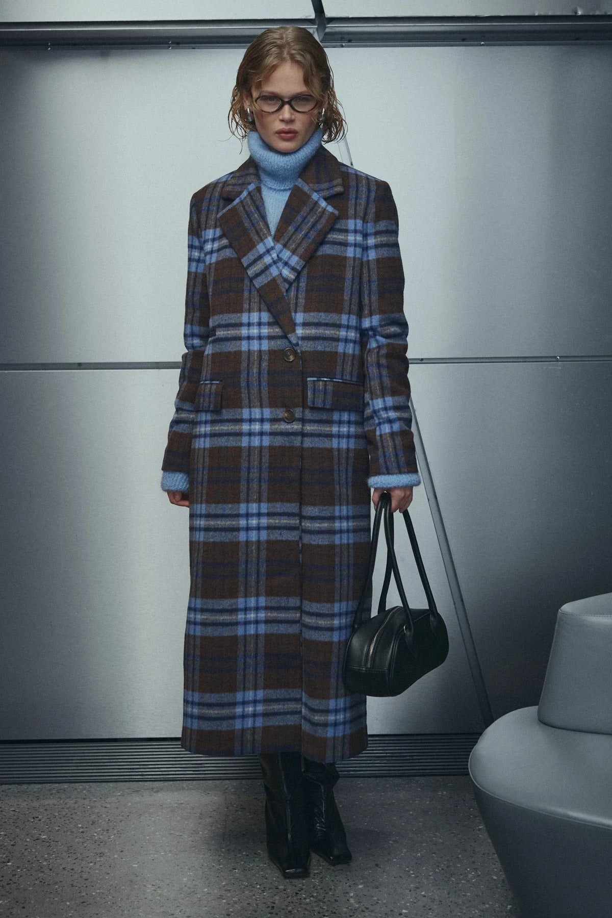 Jaci Coat Daliyah Blue Check