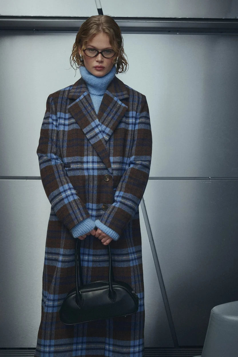 Jaci Coat Daliyah Blue Check