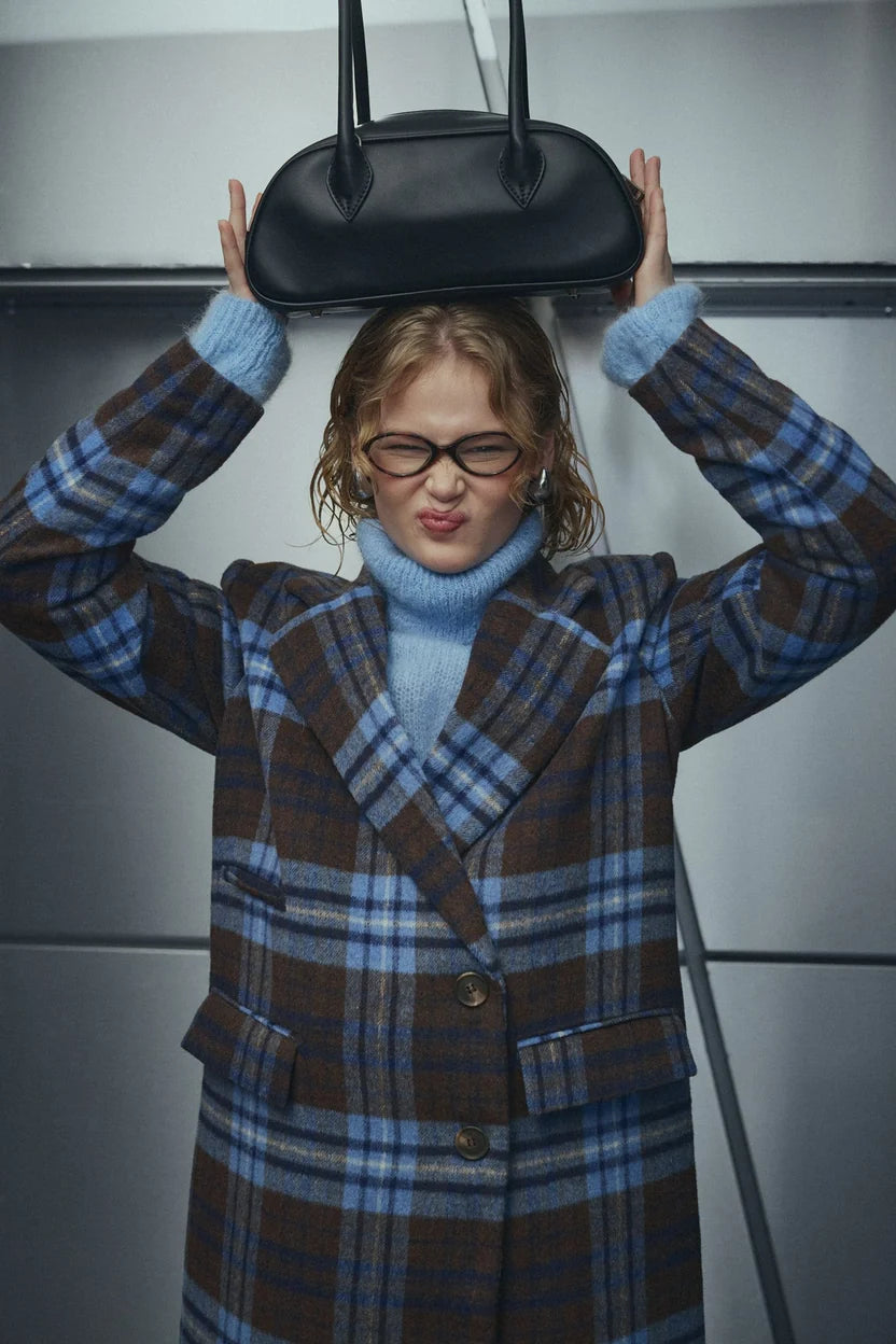 Jaci Coat Daliyah Blue Check
