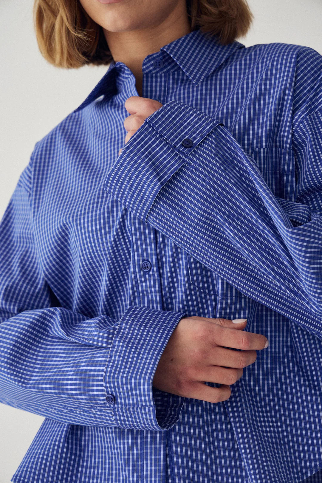 N-marlon shirt davy blue check