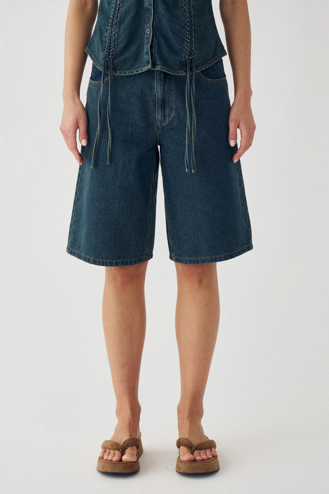 N-katy jorts blue denim