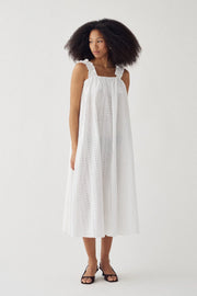 N-marli dress white