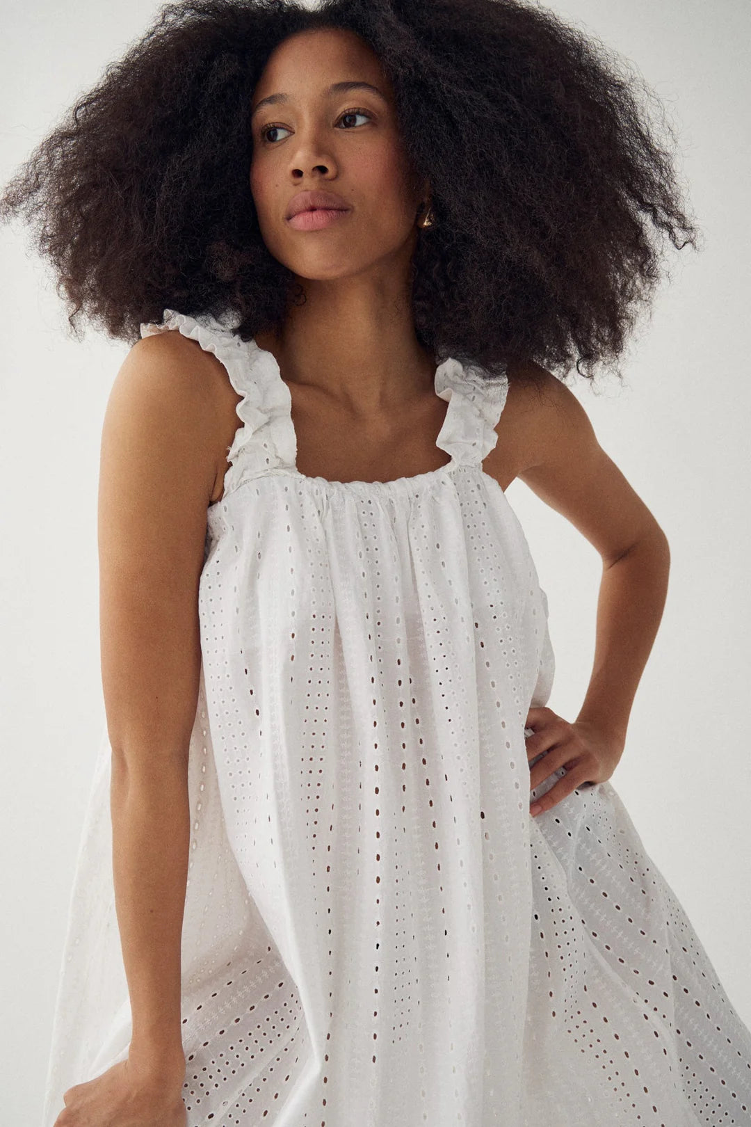 N-marli dress white