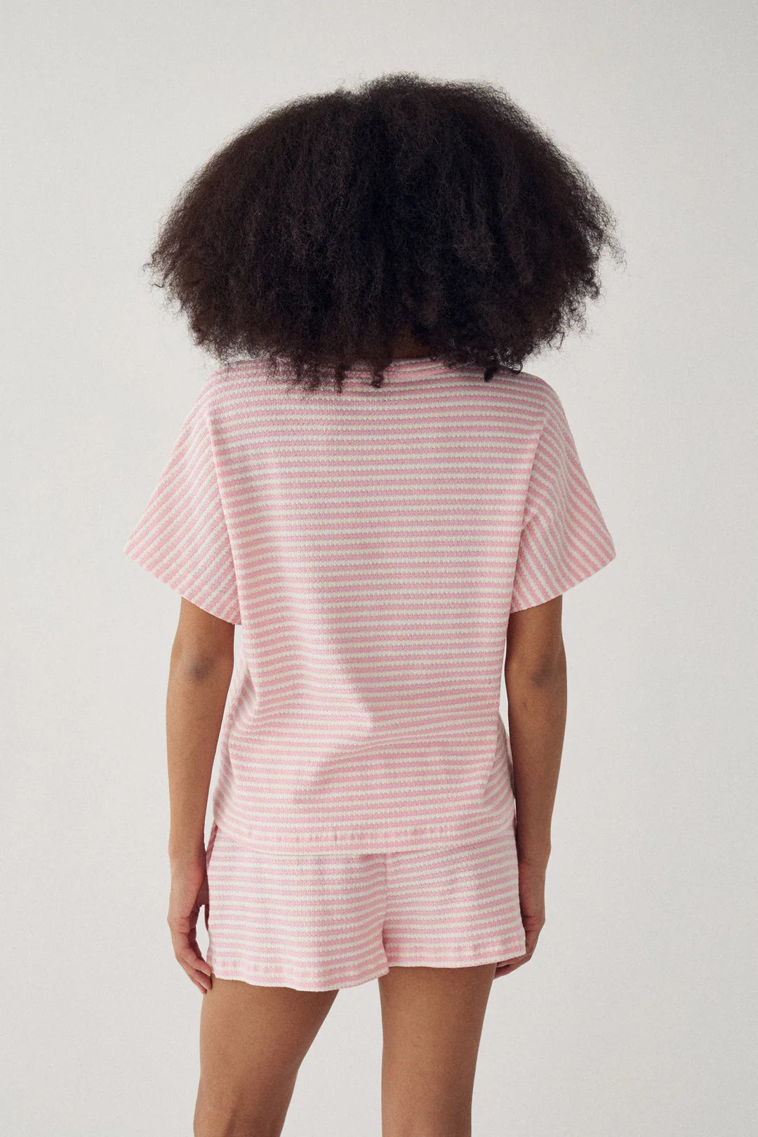 N-maleah top pink stripes