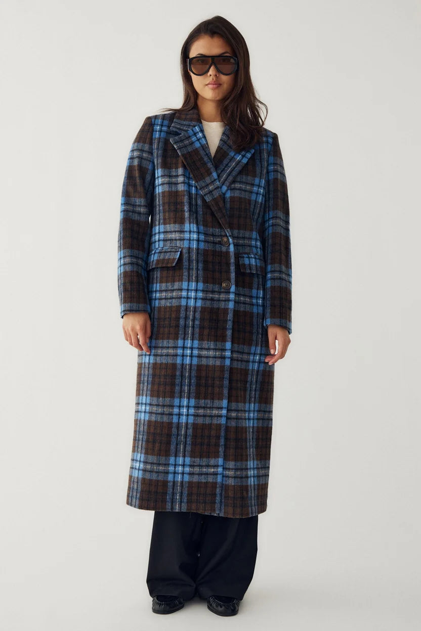 Jaci Coat Daliyah Blue Check